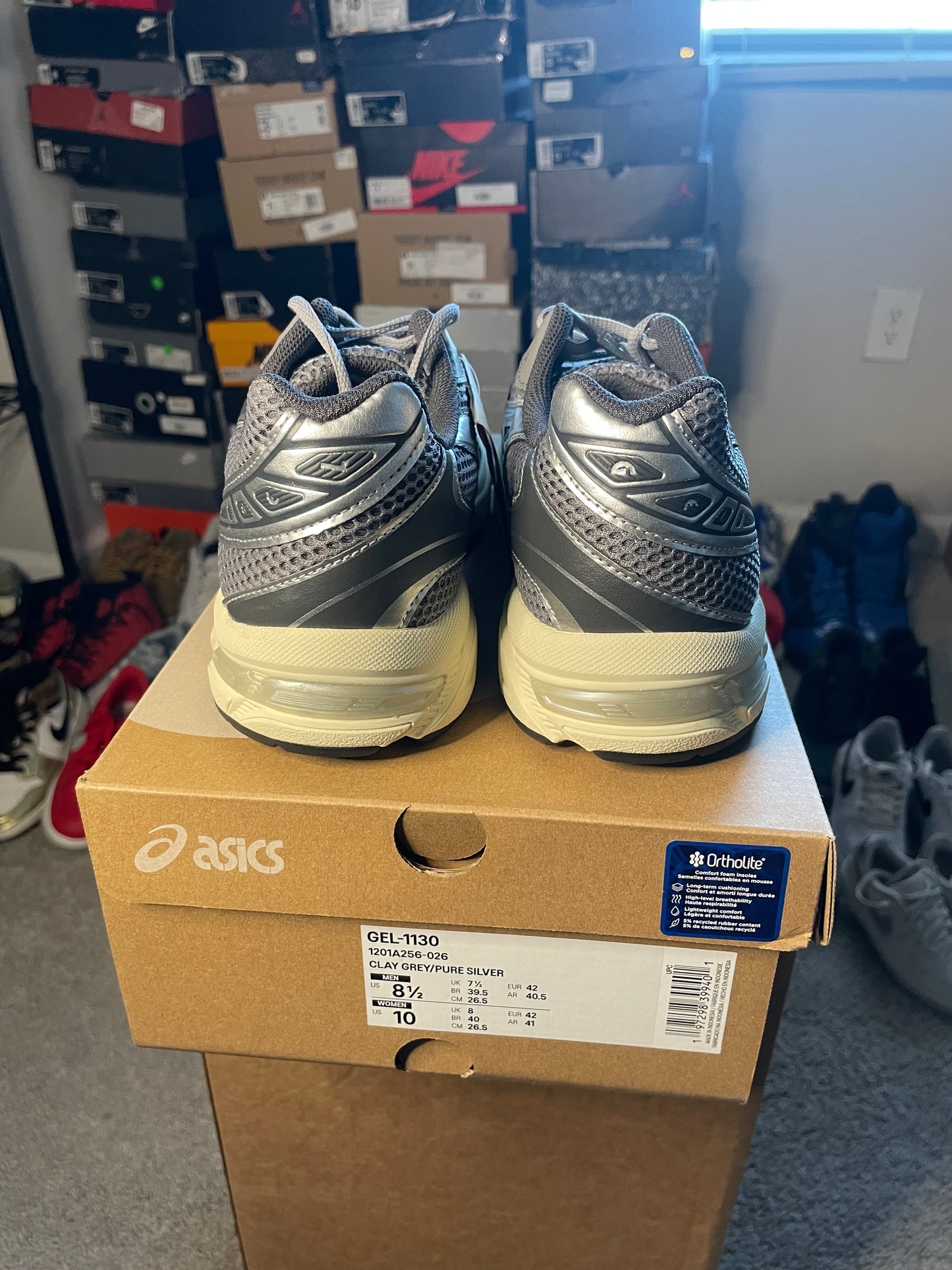 Size 8.5 - ASICS Gel 1130 Clay Grey Pure Silver