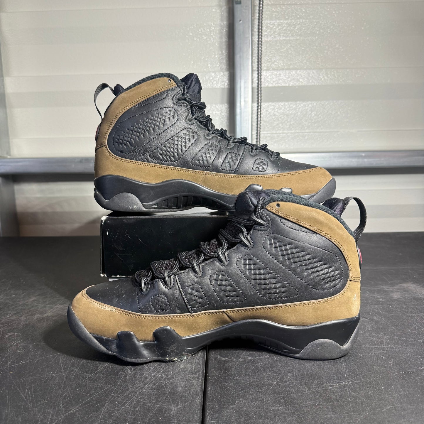 Size 10.5 - AJ 9 Olive