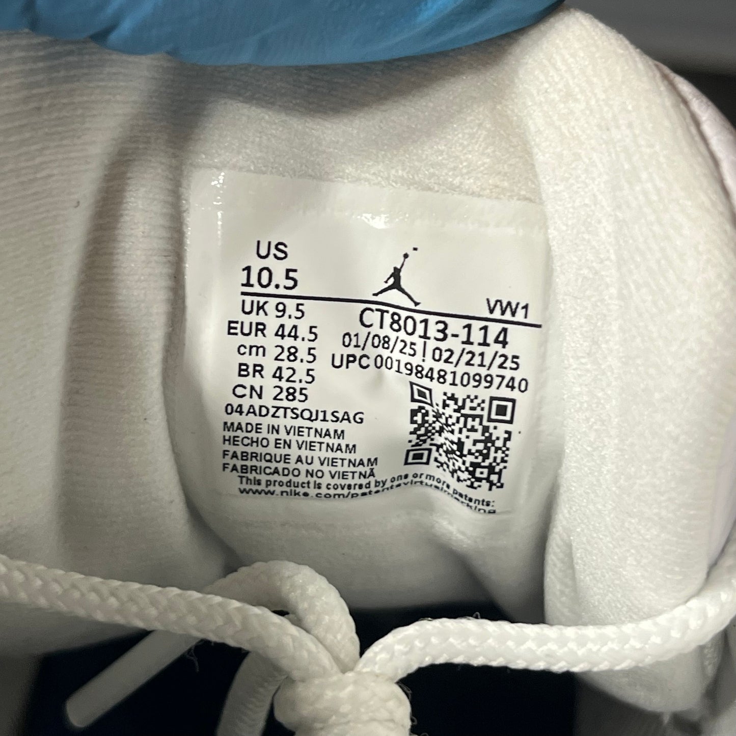 Size 10.5 - AJ 12 French Blue