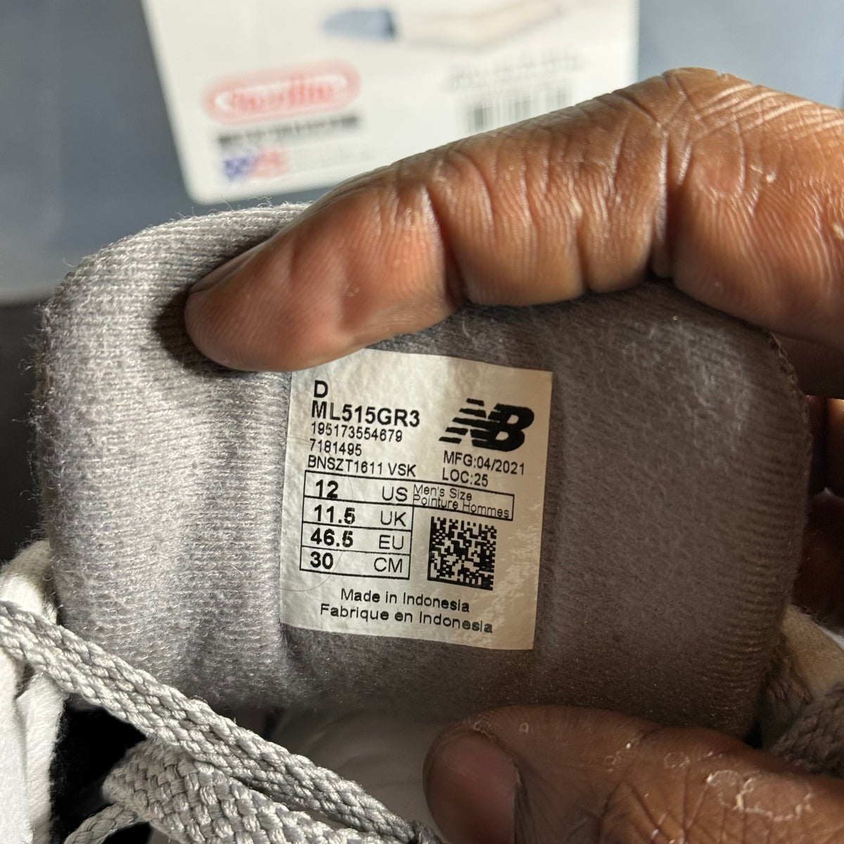Size 12 - NB 515v3 Marblehead