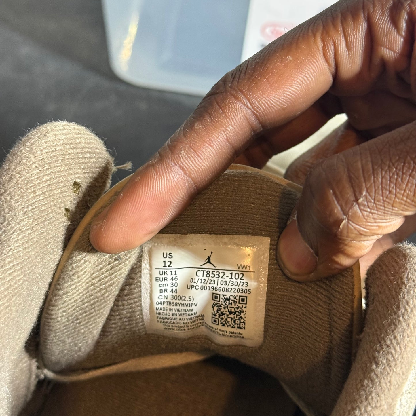Size 12 - AJ 3 Palomino