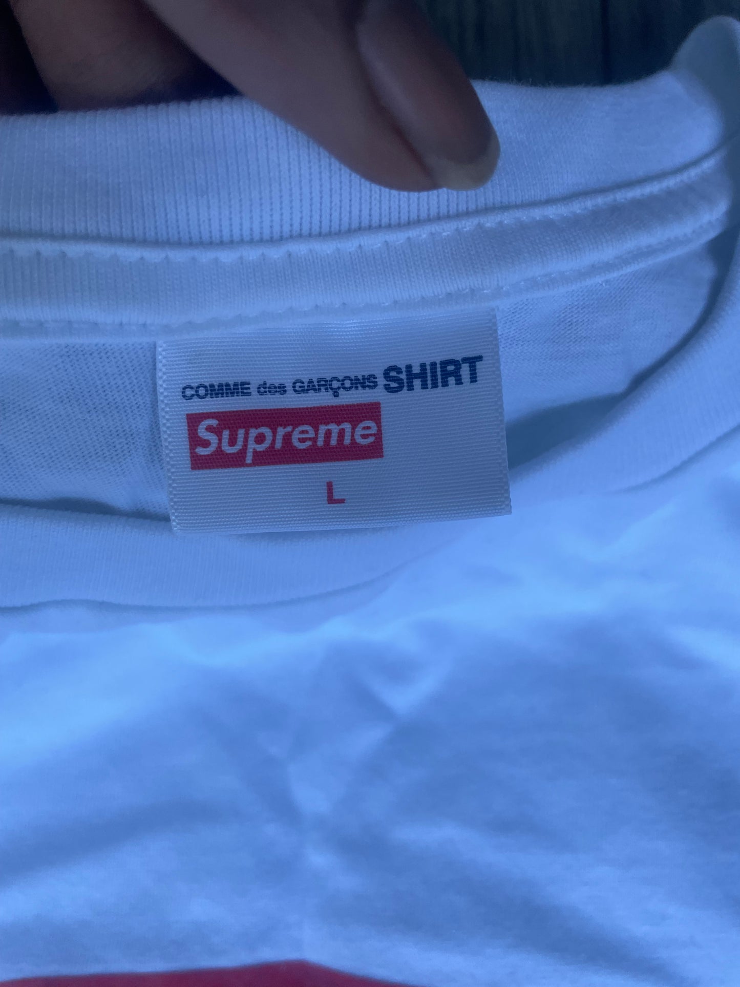 Size Large - Supreme X CDG Box Logo
