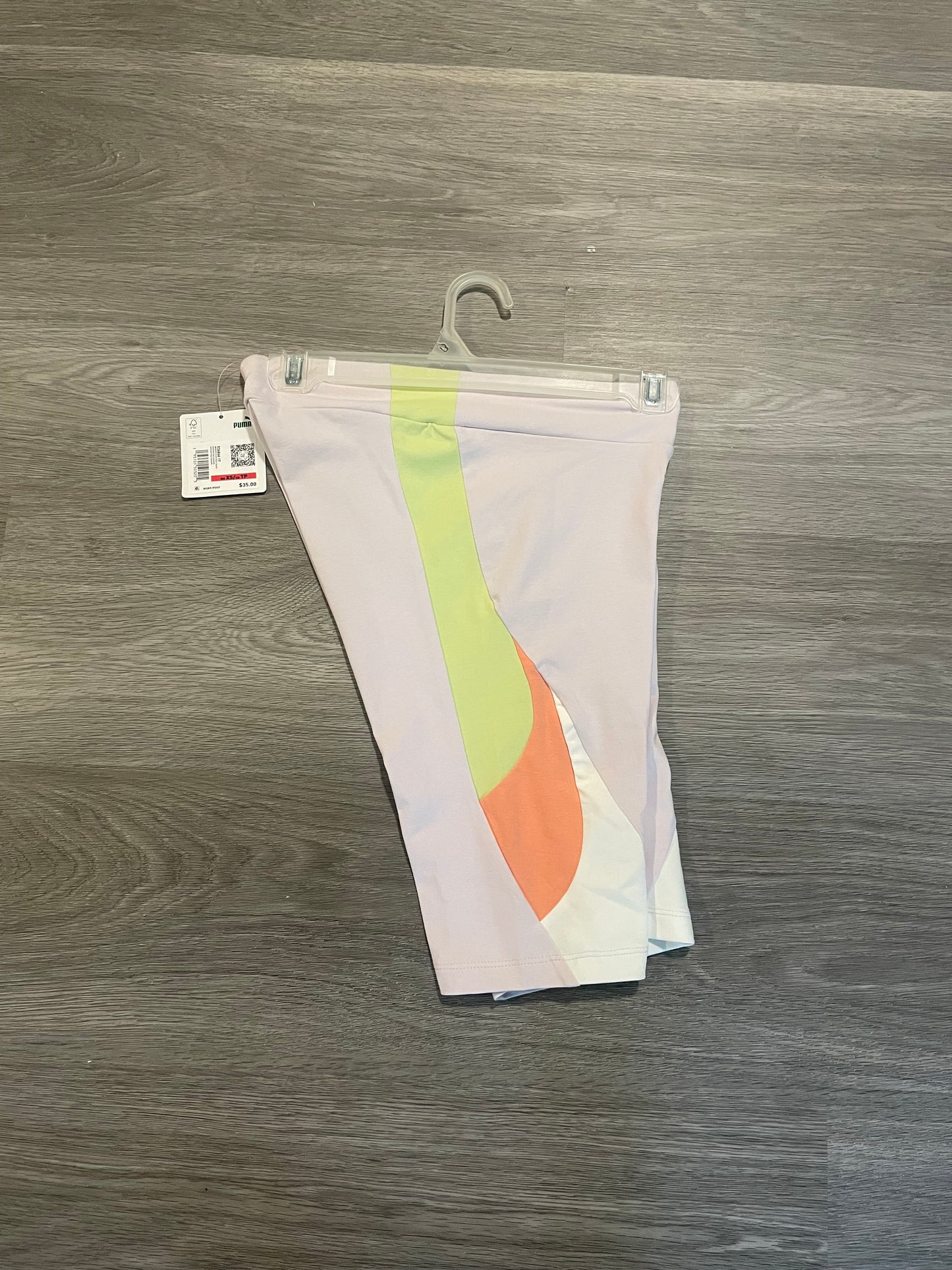 Size XS - Puma Pink/Green Legging Shorts Women's