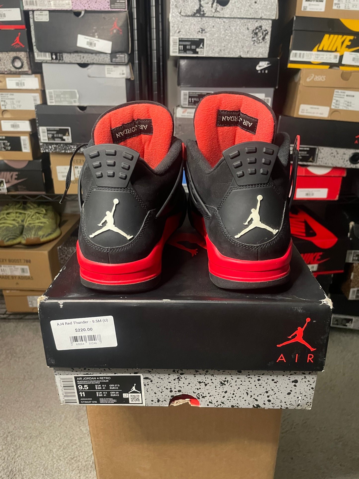 Size 9.5 - Jordan 4 Retro Mid Red Thunder