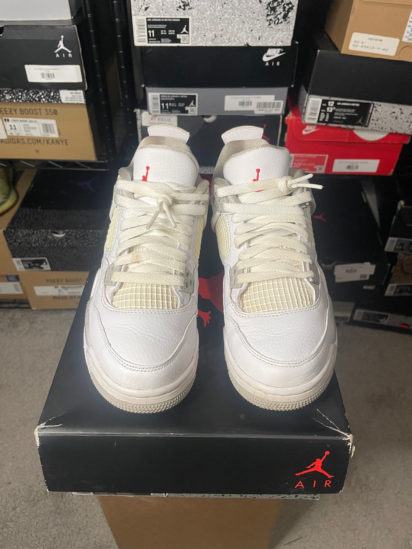 Size 6 - AJ 4 Retro Mid White Oreo