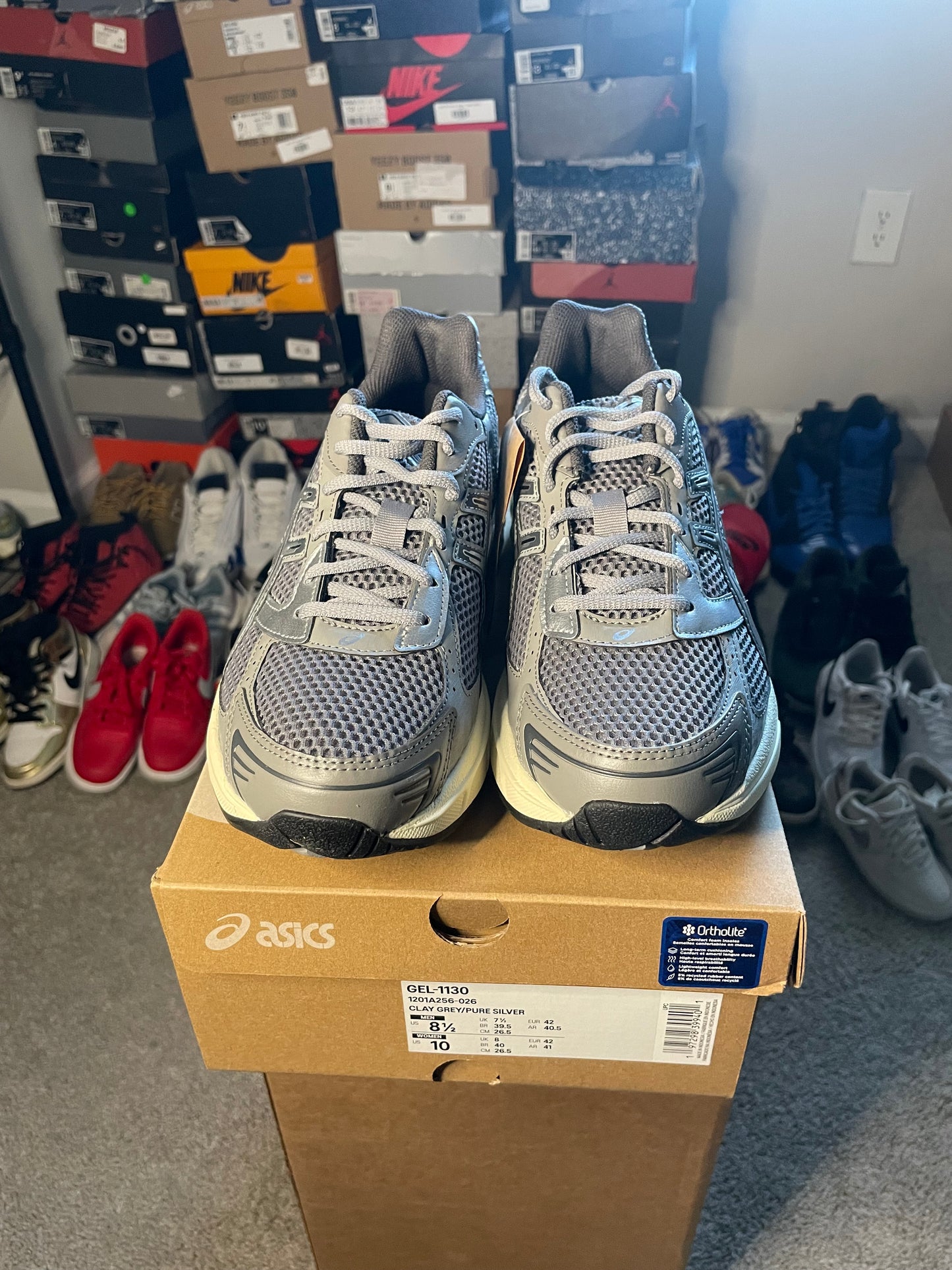 Size 8.5 - ASICS Gel 1130 Clay Grey Pure Silver