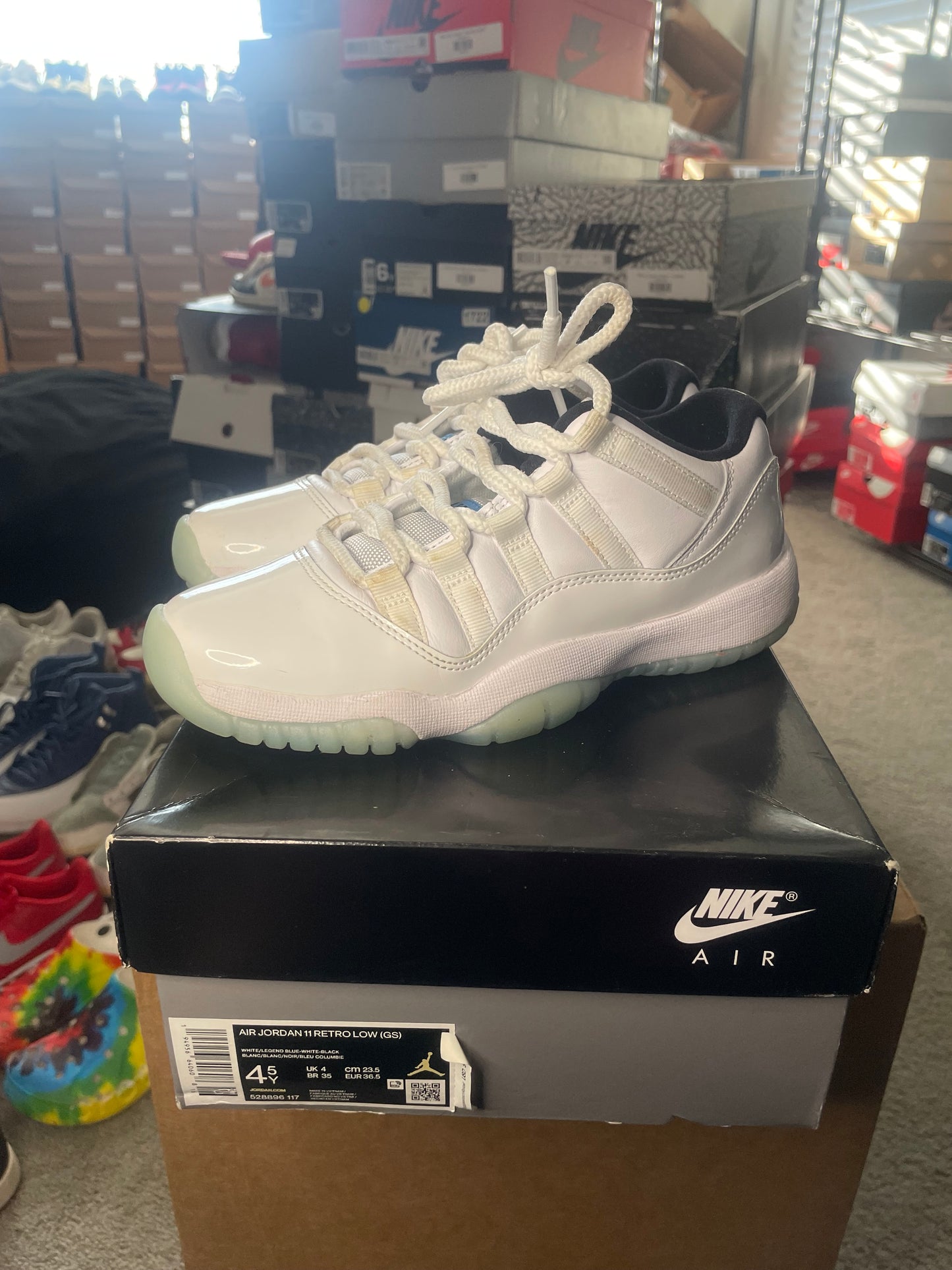 Size 4.5 - Jordan 11 Retro Low Legend Blue