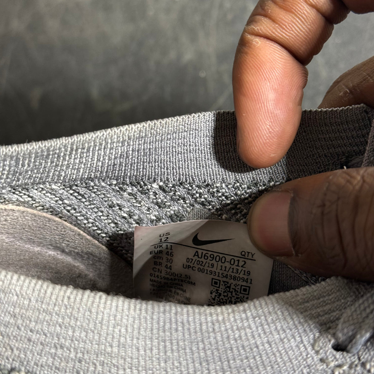 Size 12 - Air VaporMax 3.0 Particle Grey