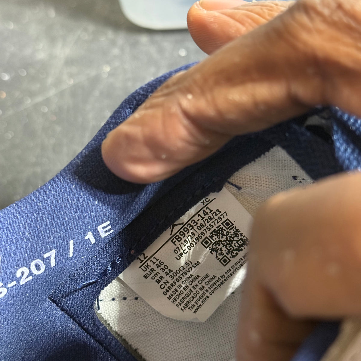 Size 12 - AJ 1 Low Metallic Blue