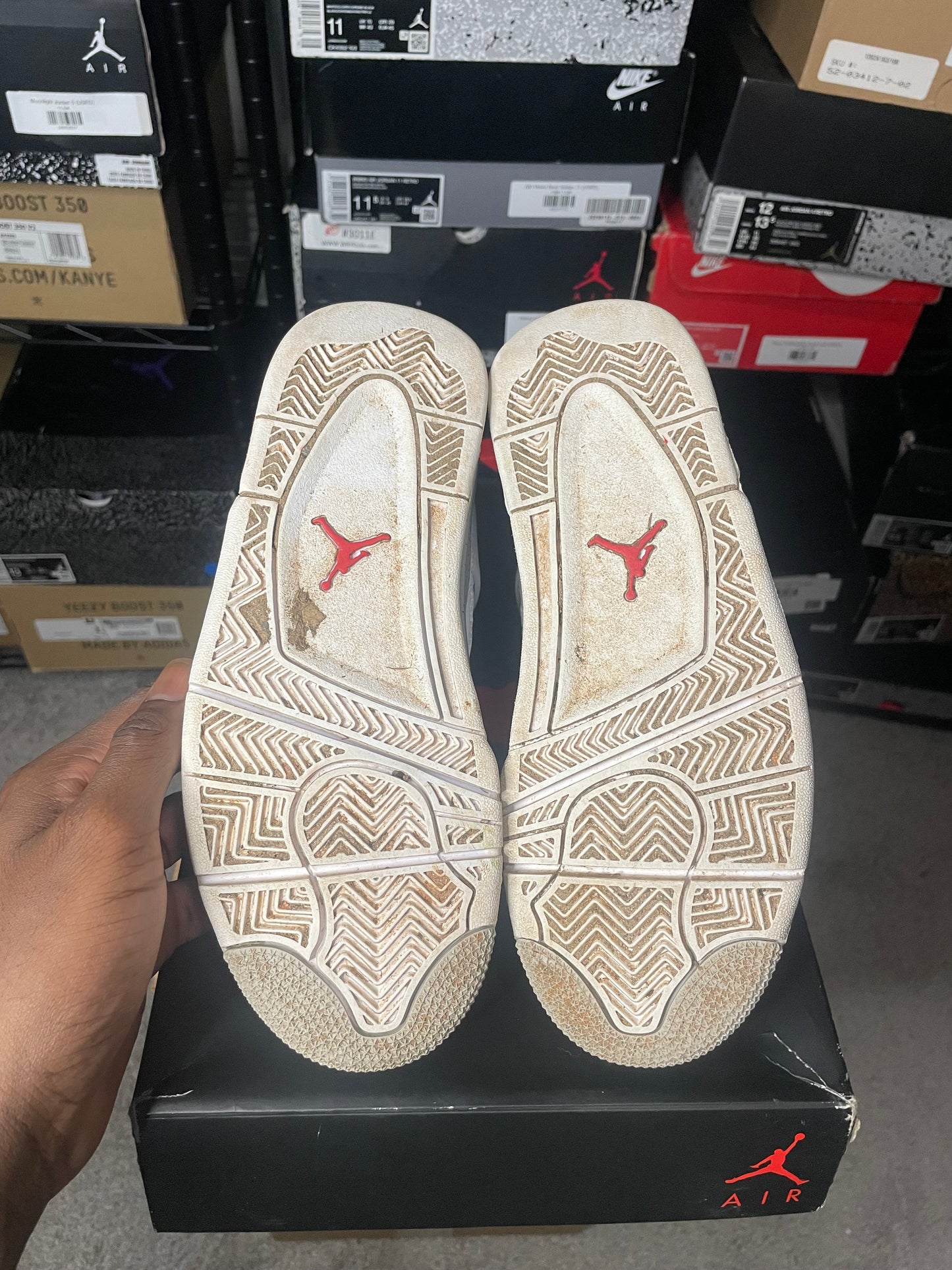 Size 6 - AJ 4 Retro Mid White Oreo
