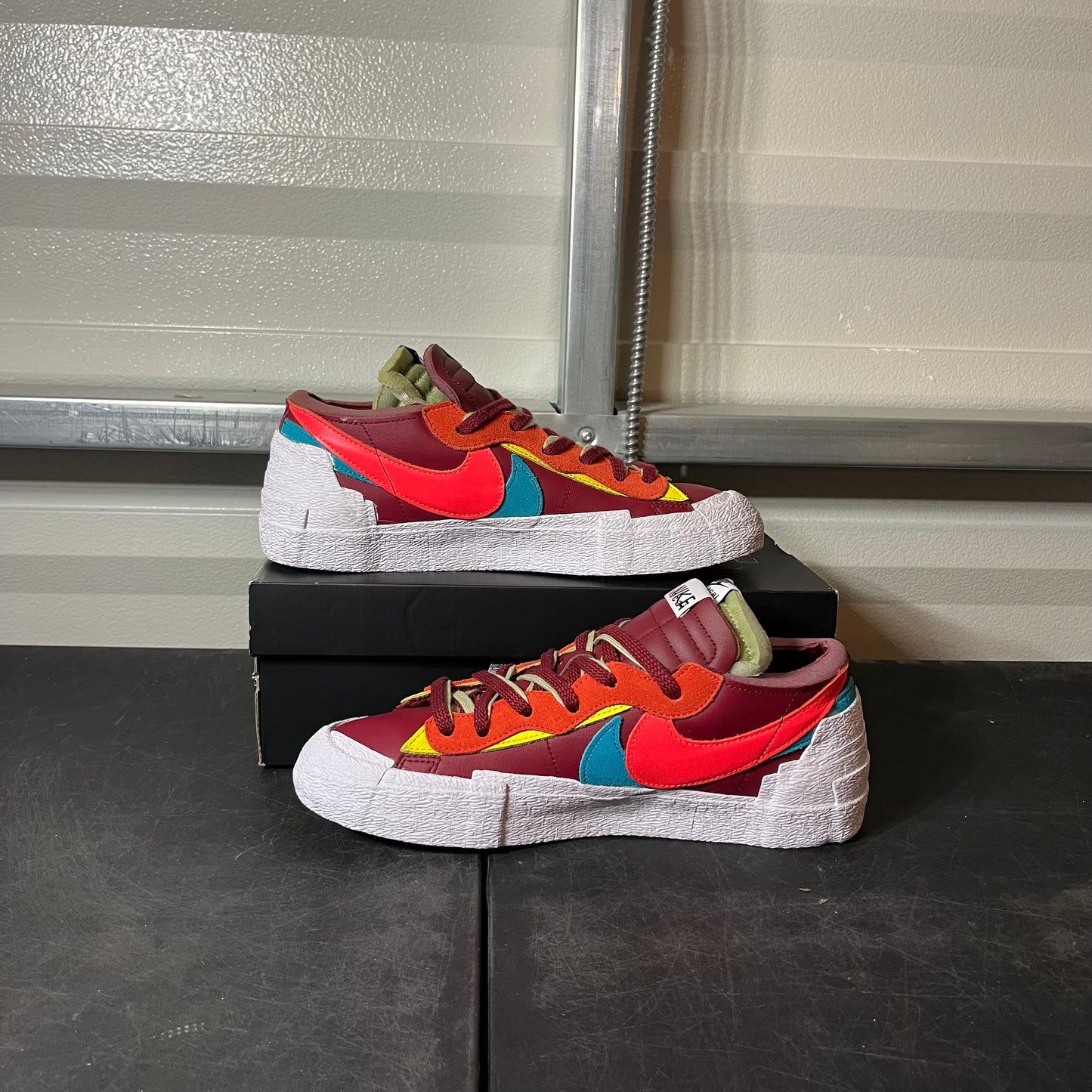 Size 10 - Blazer Low Sacai x Kaws Red