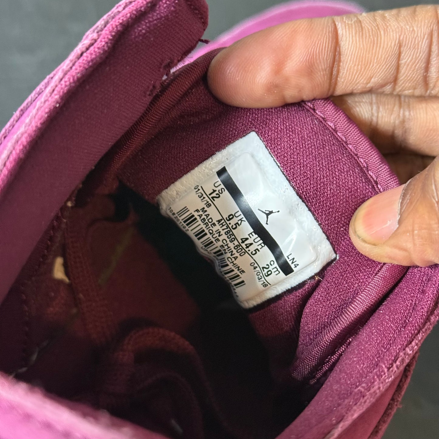 Size 12W - AJ 3 Bordeaux