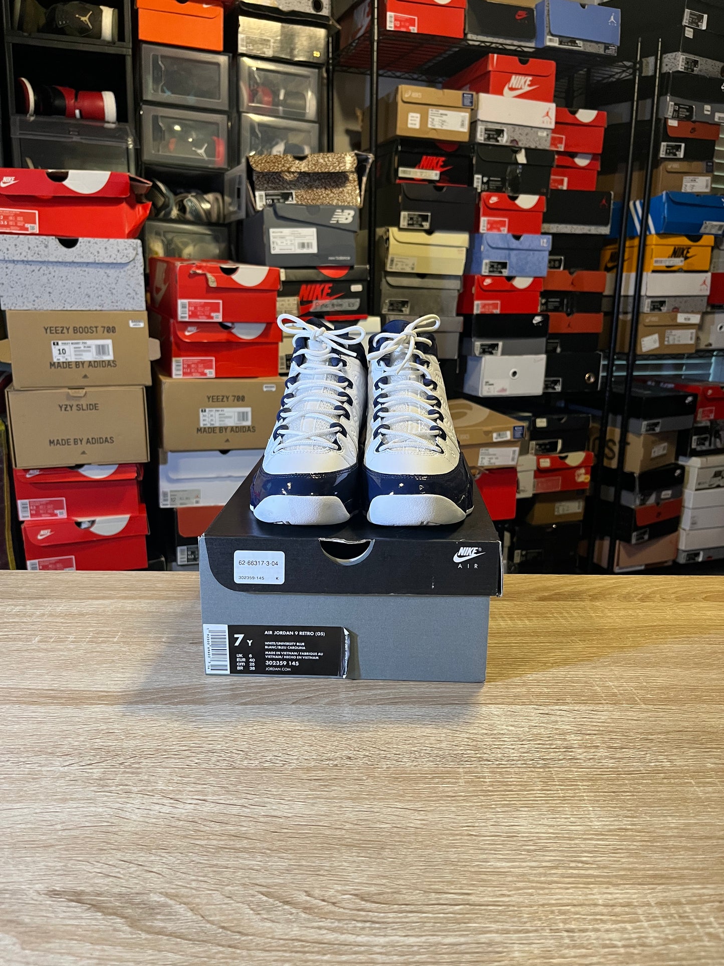 Size 7 (GS) - Jordan 9 Retro Mid UNC