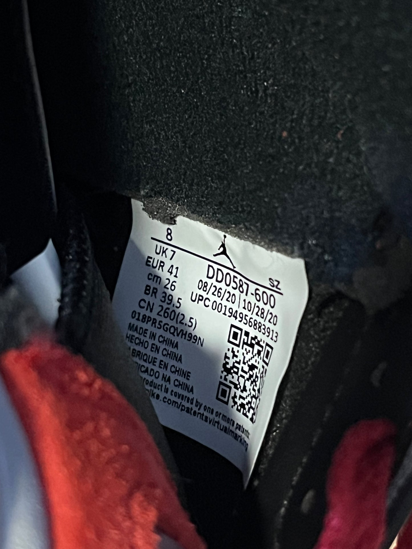 Size 8 - AJ 5 Raging Bulls