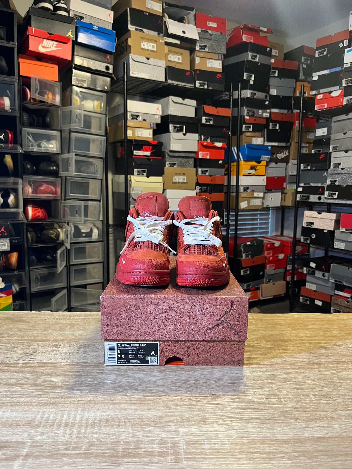 Size 6 - Nigel Sylvester x AJ 4 Retro OG SP Brick By Brick