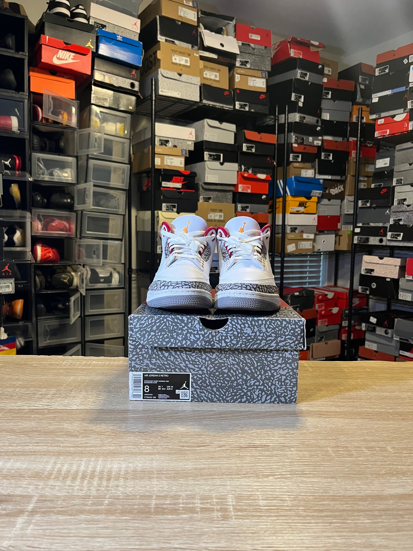 Size 8 - AJ 3 Cardinal