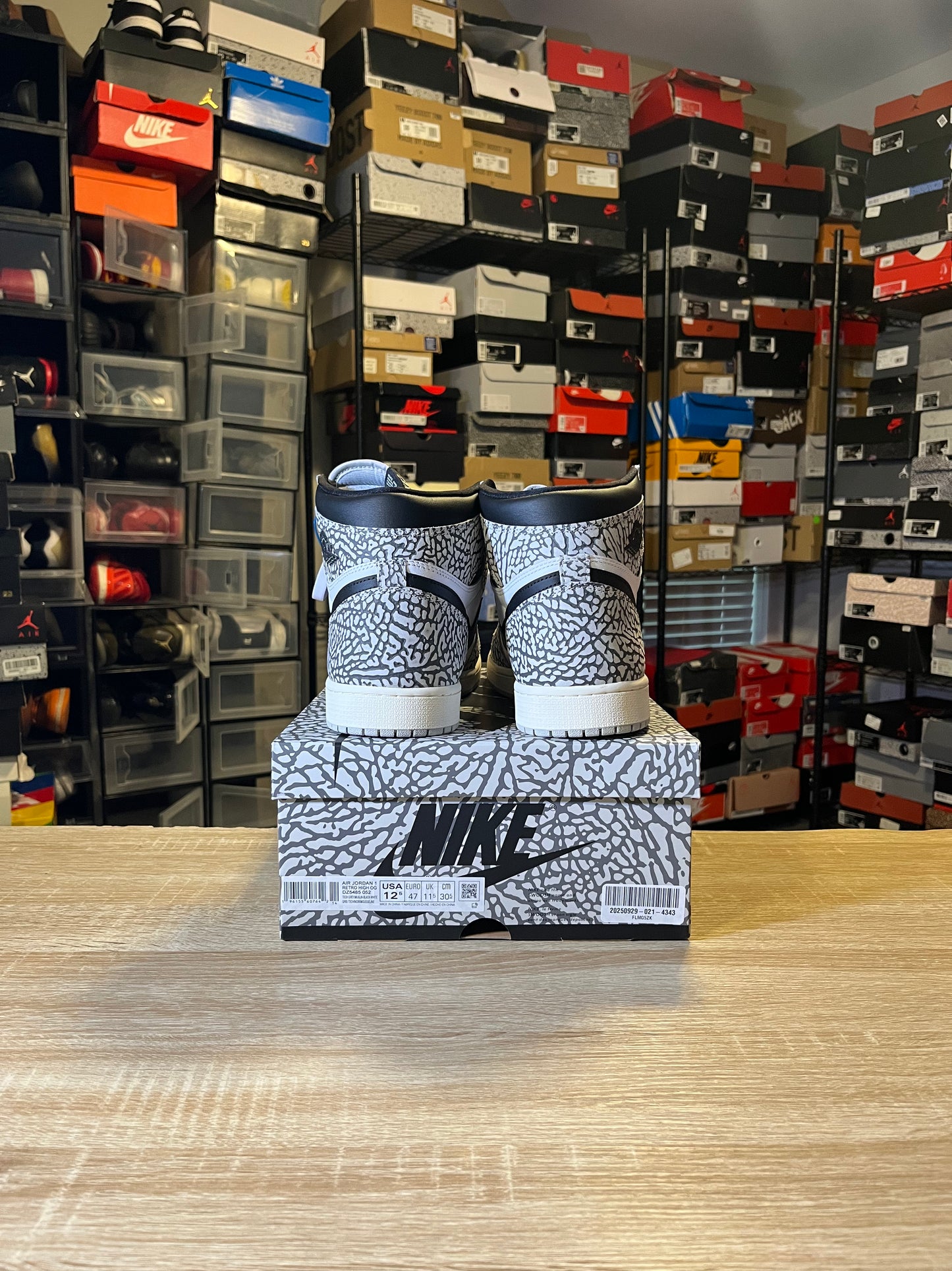 Size 12.5 - AJ 1 White Cement