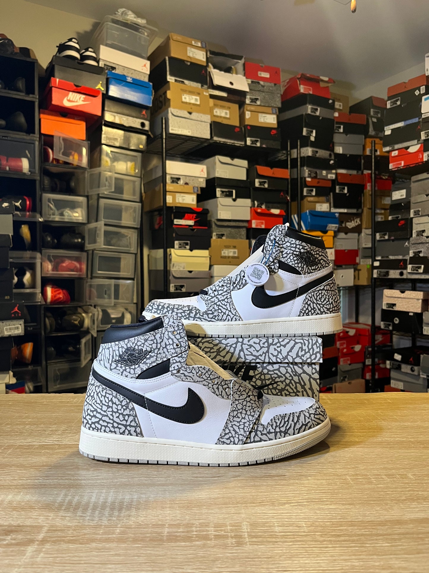 Size 12.5 - AJ 1 White Cement