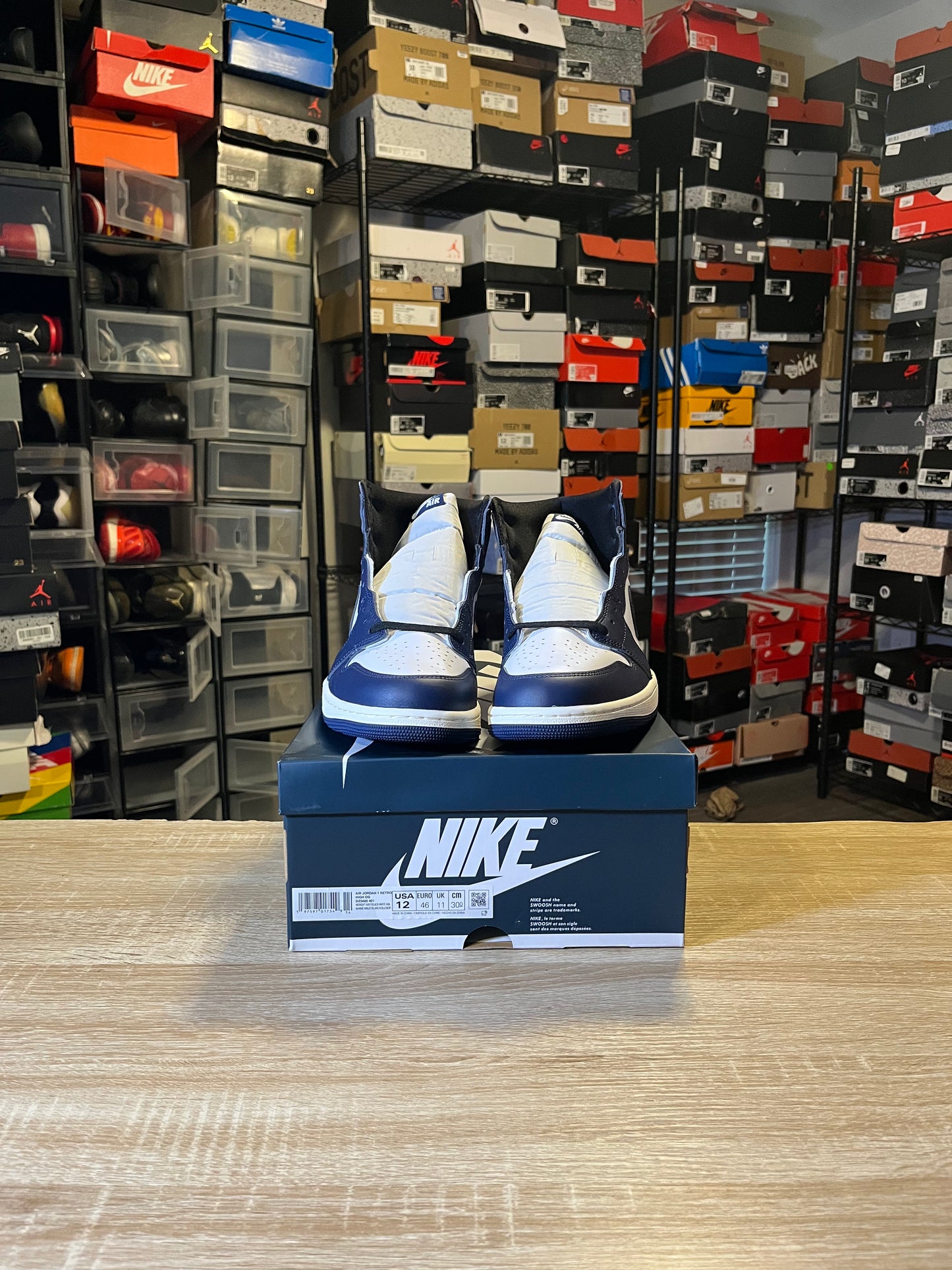 Size 12 - AJ 1 Midnight Navy