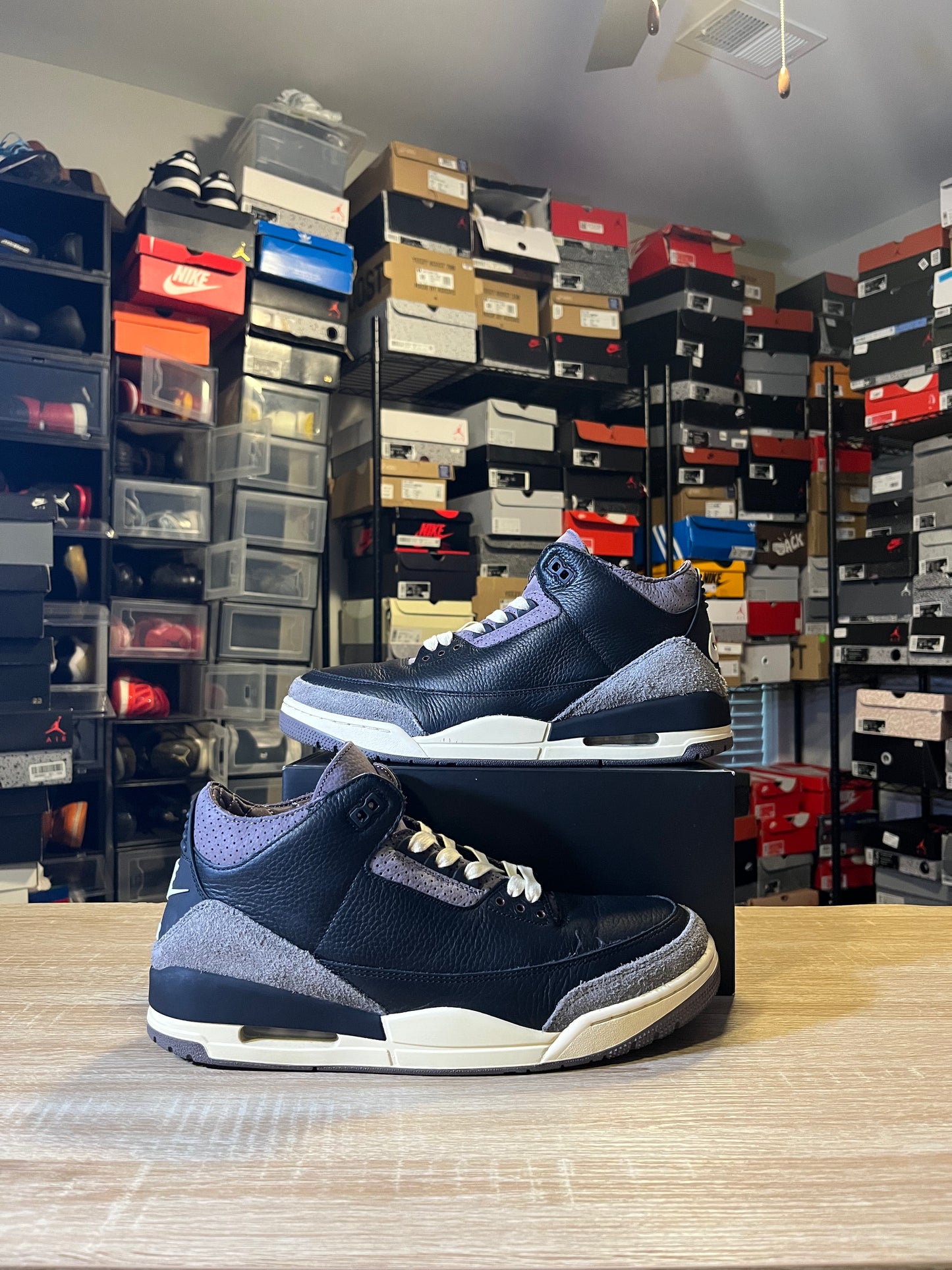 Size 12.5 M - A Ma Maniére x AJ 3 Retro While You Were Sleeping