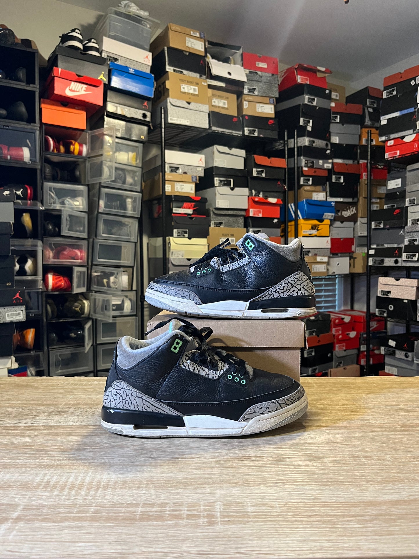 Size 6.5 - AJ 3 Green Glow
