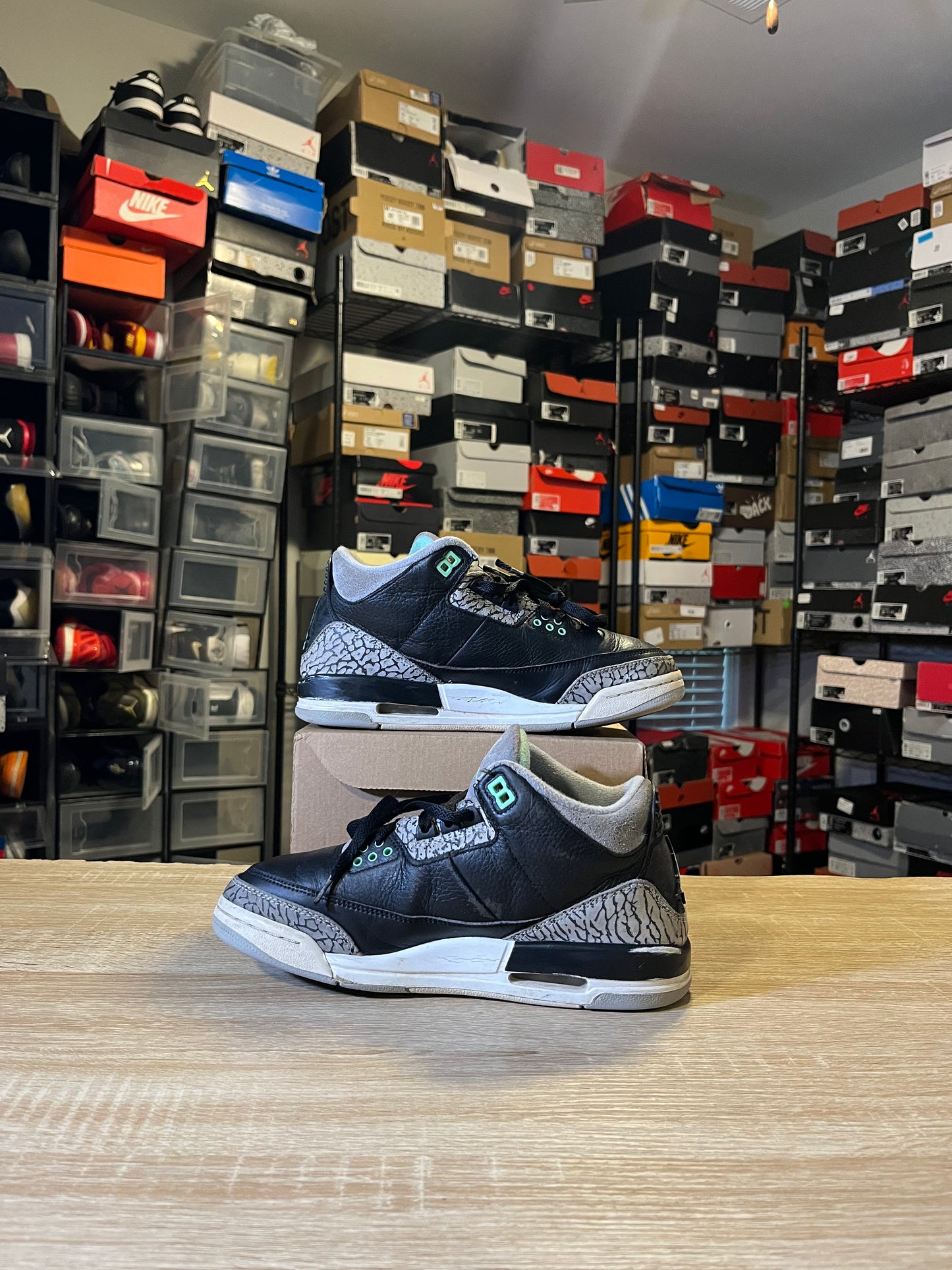 Size 6.5 - AJ 3 Green Glow