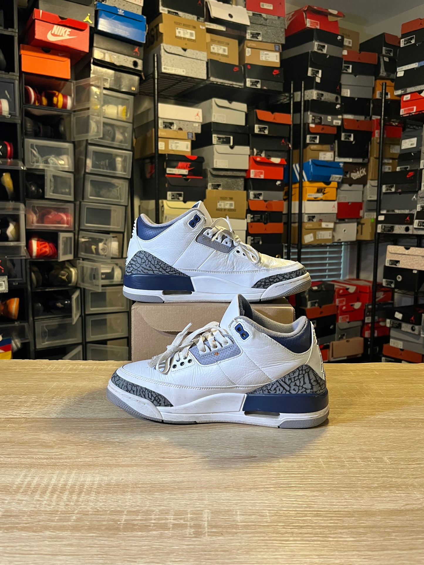 Size 8 - AJ 3 Midnight Navy