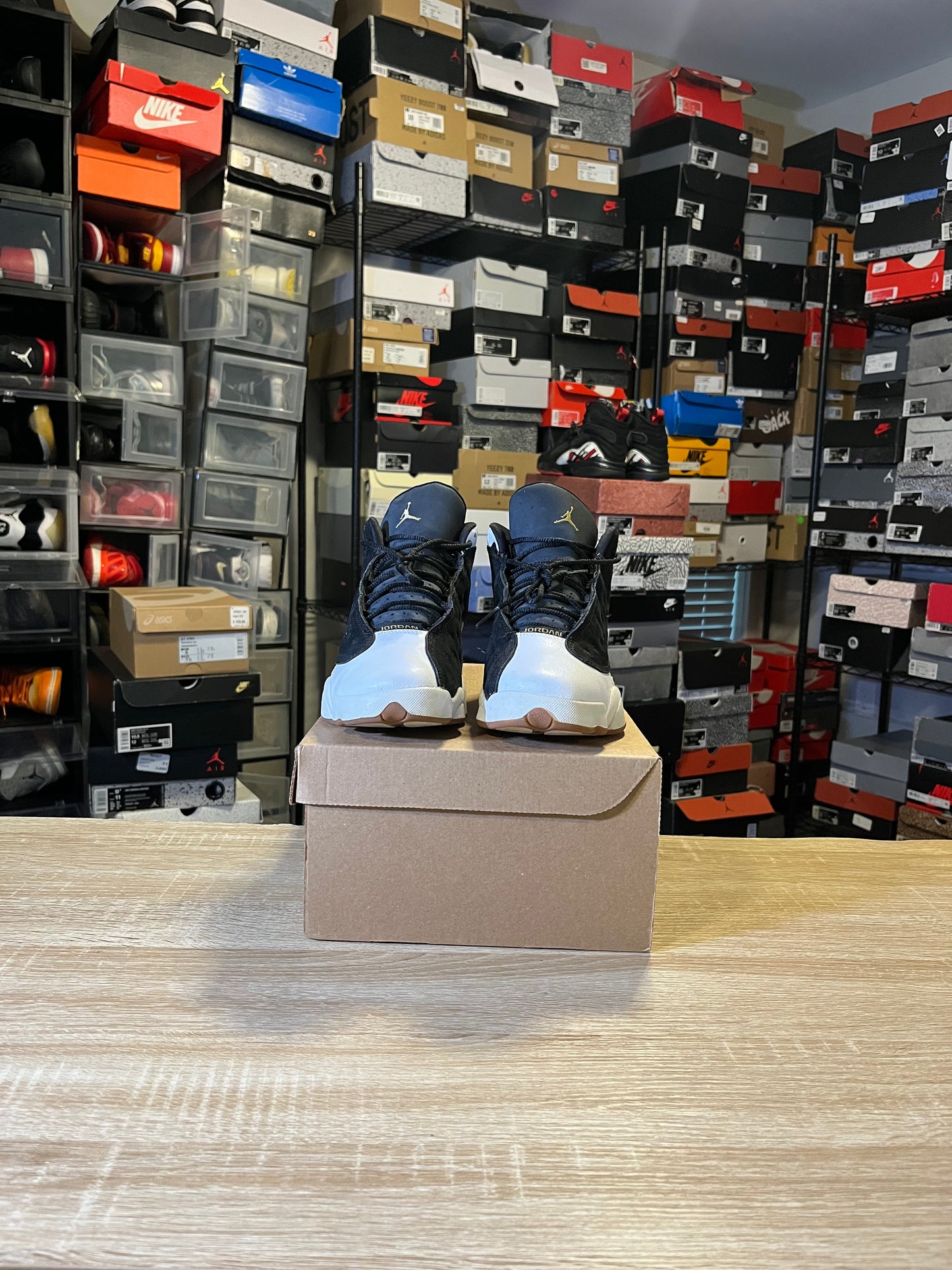Size 6.5Y - AJ 13 Black White Gum