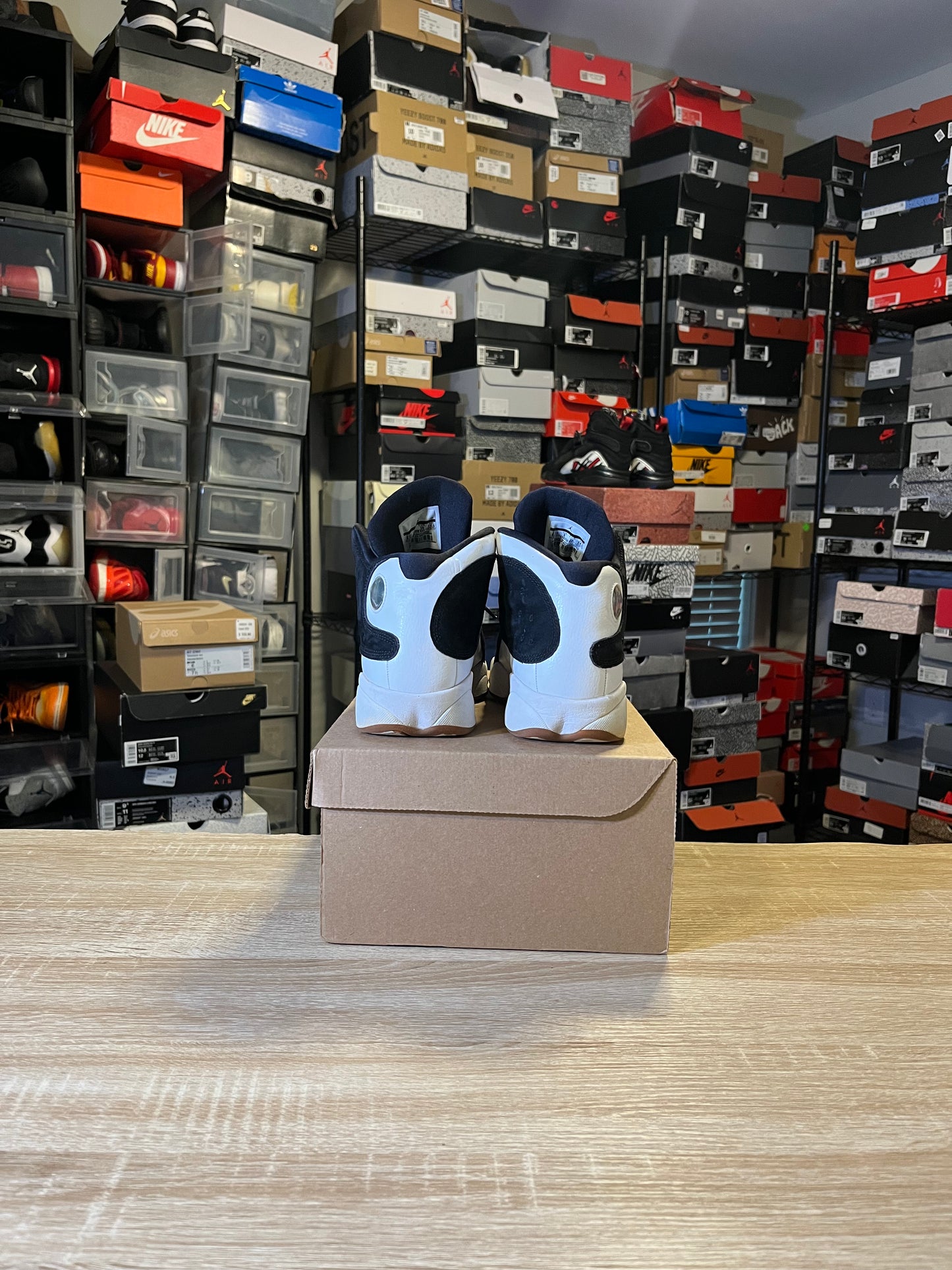 Size 6.5Y - AJ 13 Black White Gum
