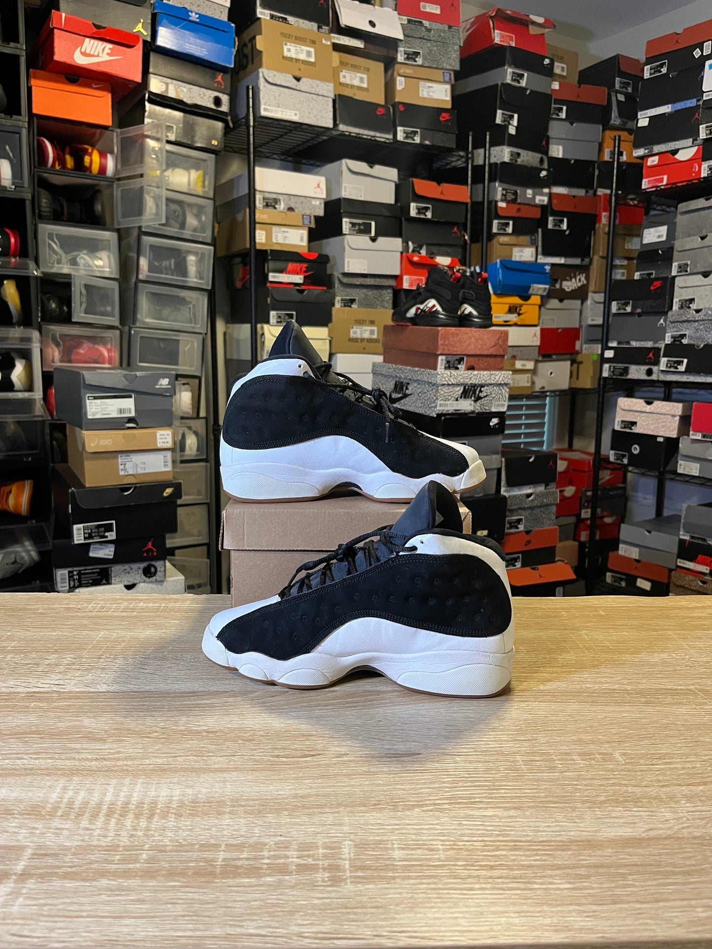 Size 6.5Y - AJ 13 Black White Gum