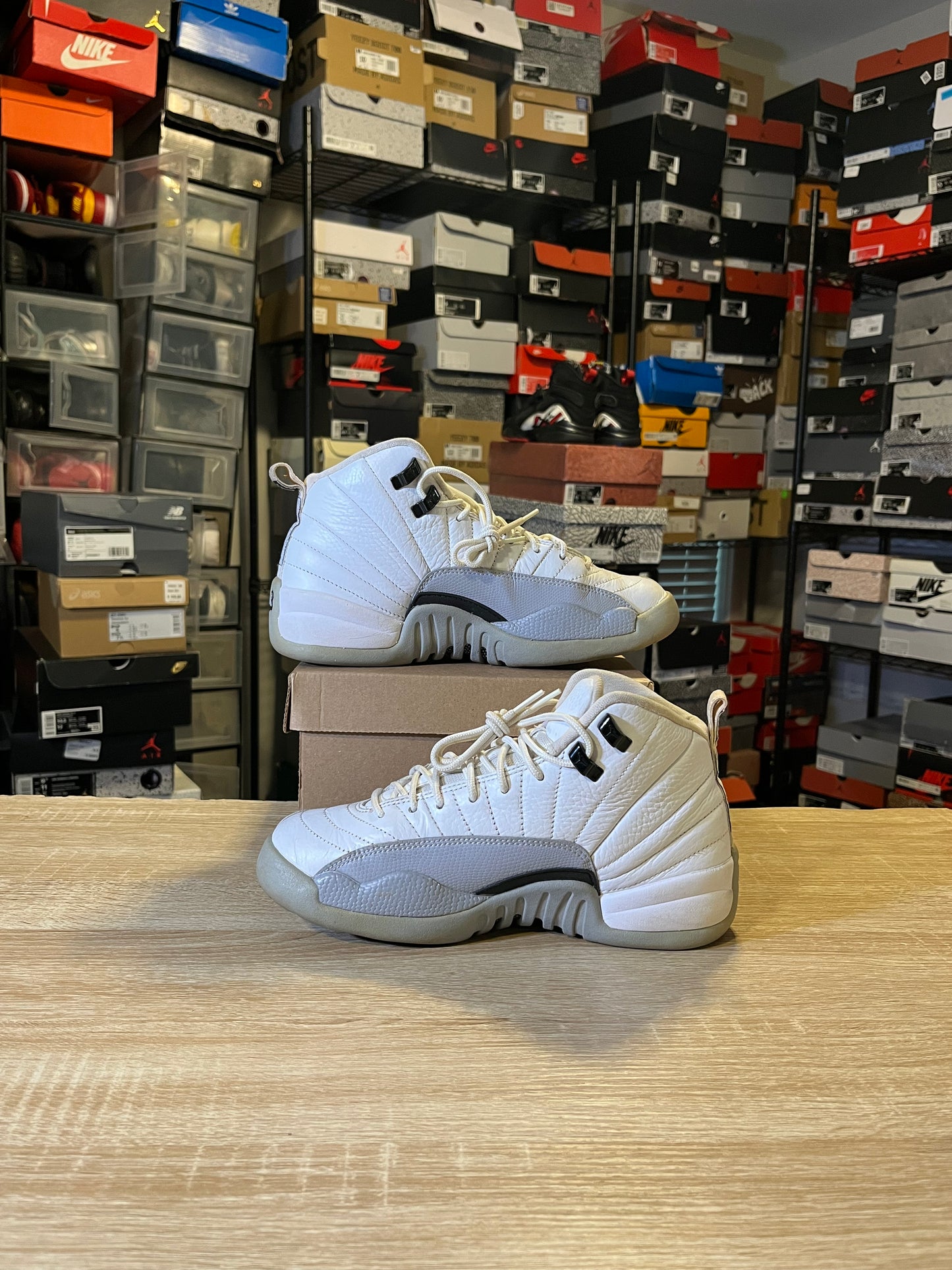 Size 6.5Y - AJ 12 Wolf Grey