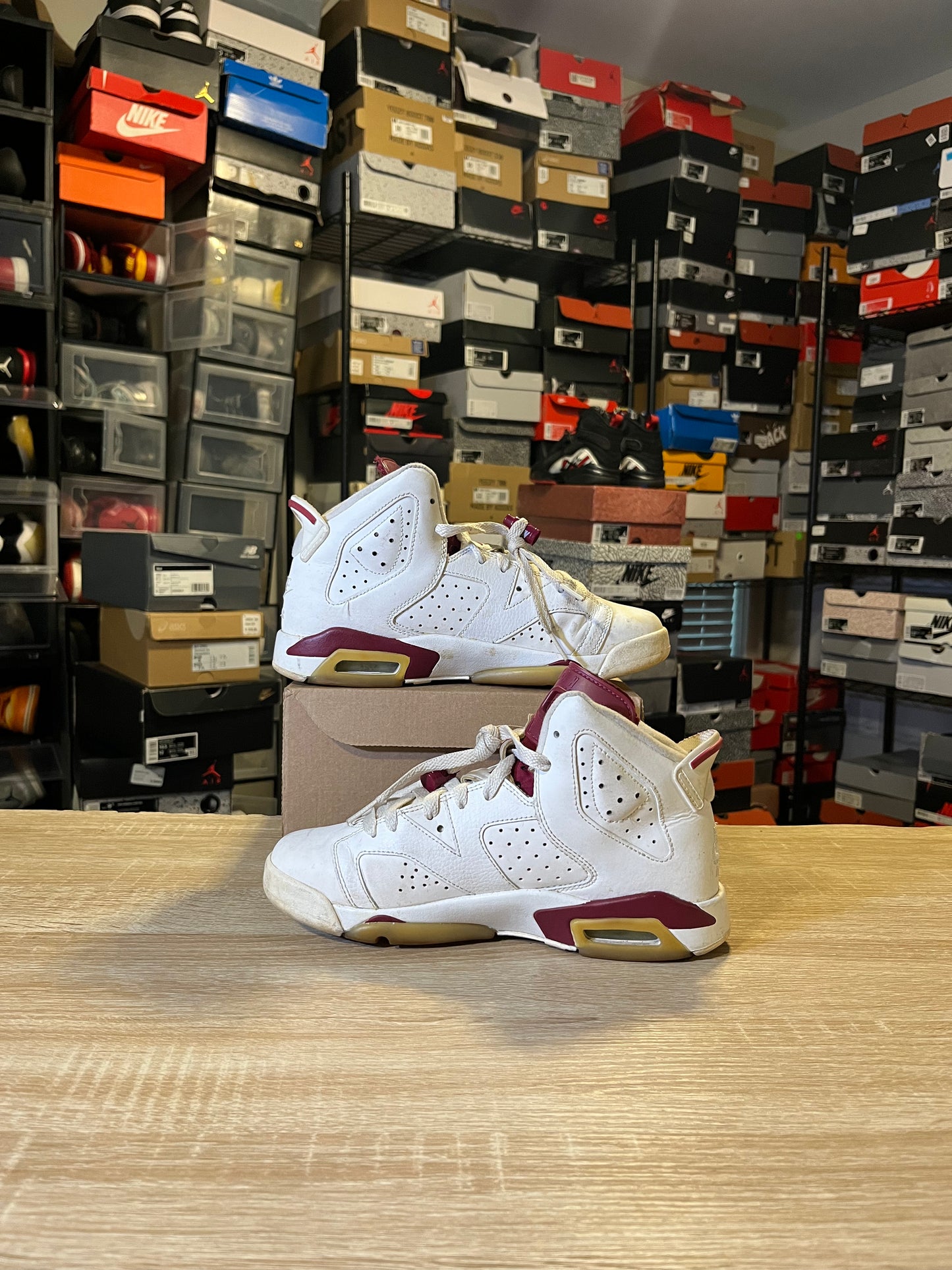 Size 6Y - AJ 6 Maroon