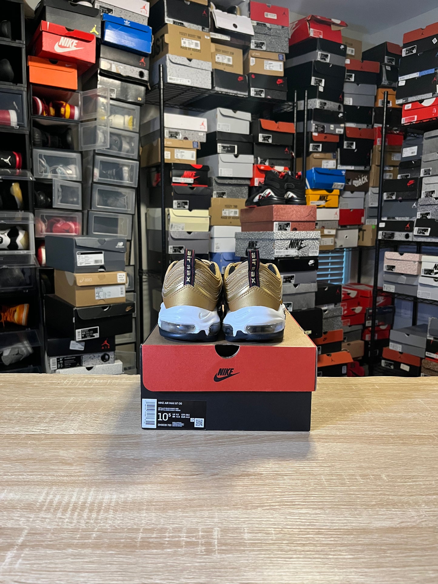 Size 10.5 - Air Max 97 OG 2023 Metallic Gold