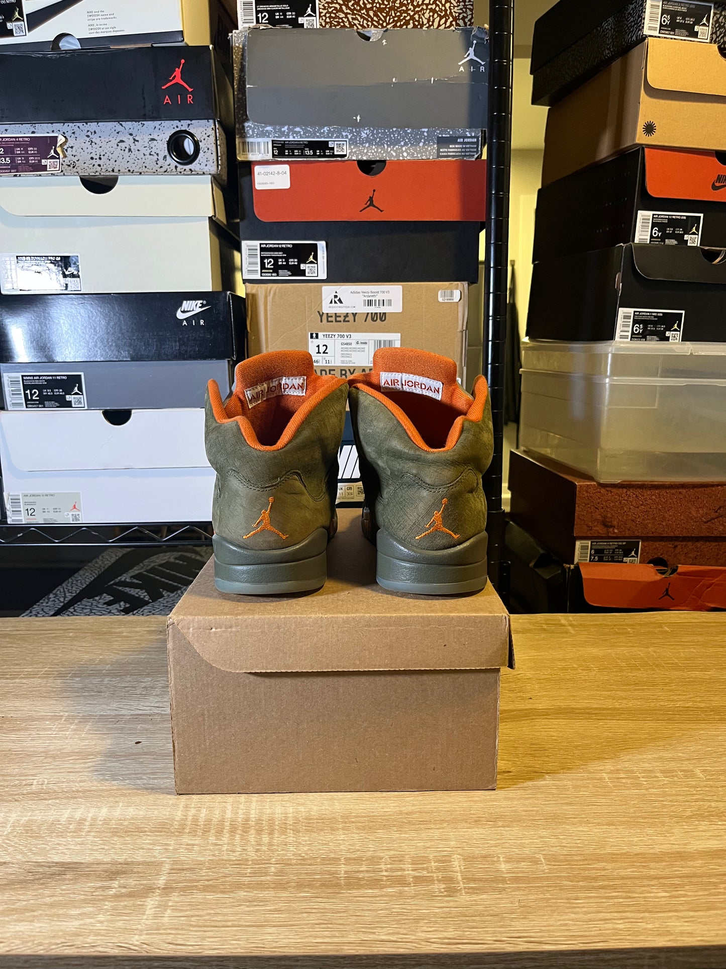 Size 8.5 - AJ 5 Olive