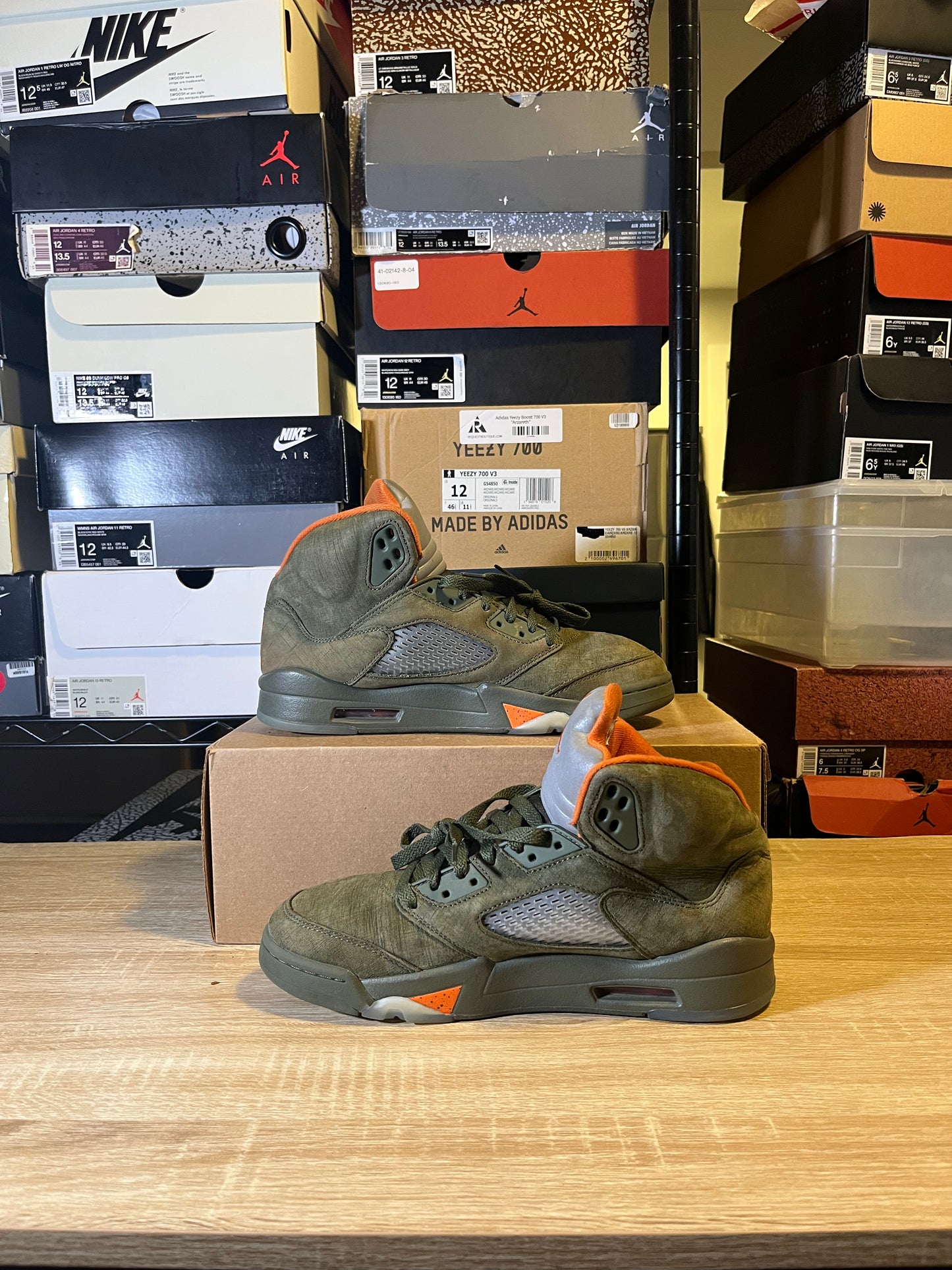 Size 8.5 - AJ 5 Olive