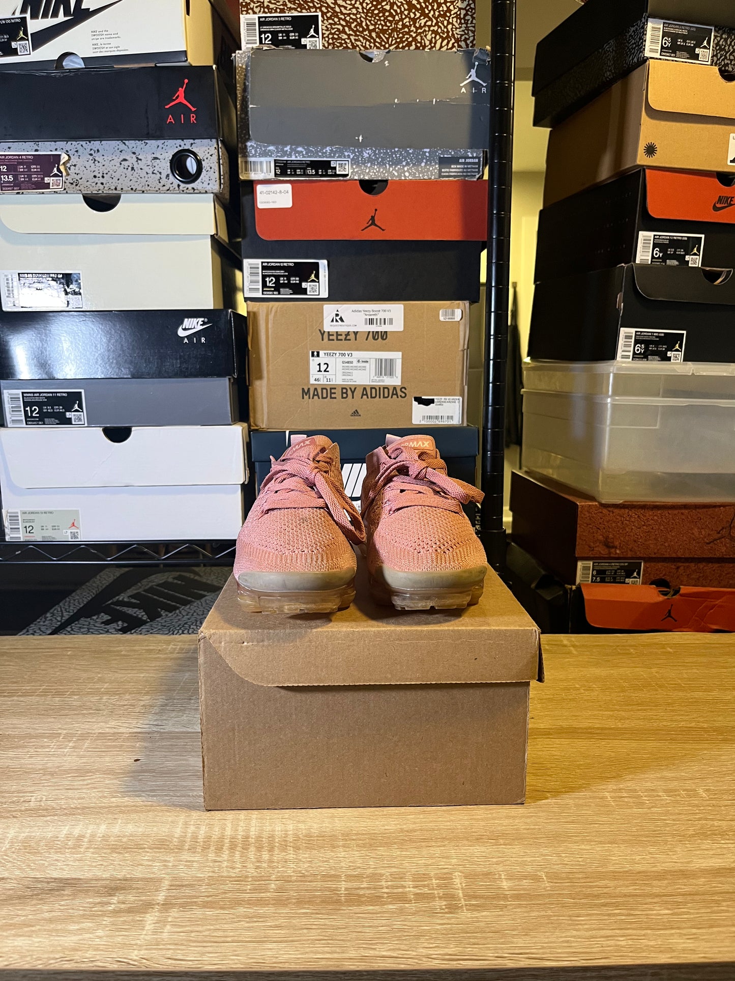 Size 6.5 M - Air VaporMax Flyknit 2 Rust Pink