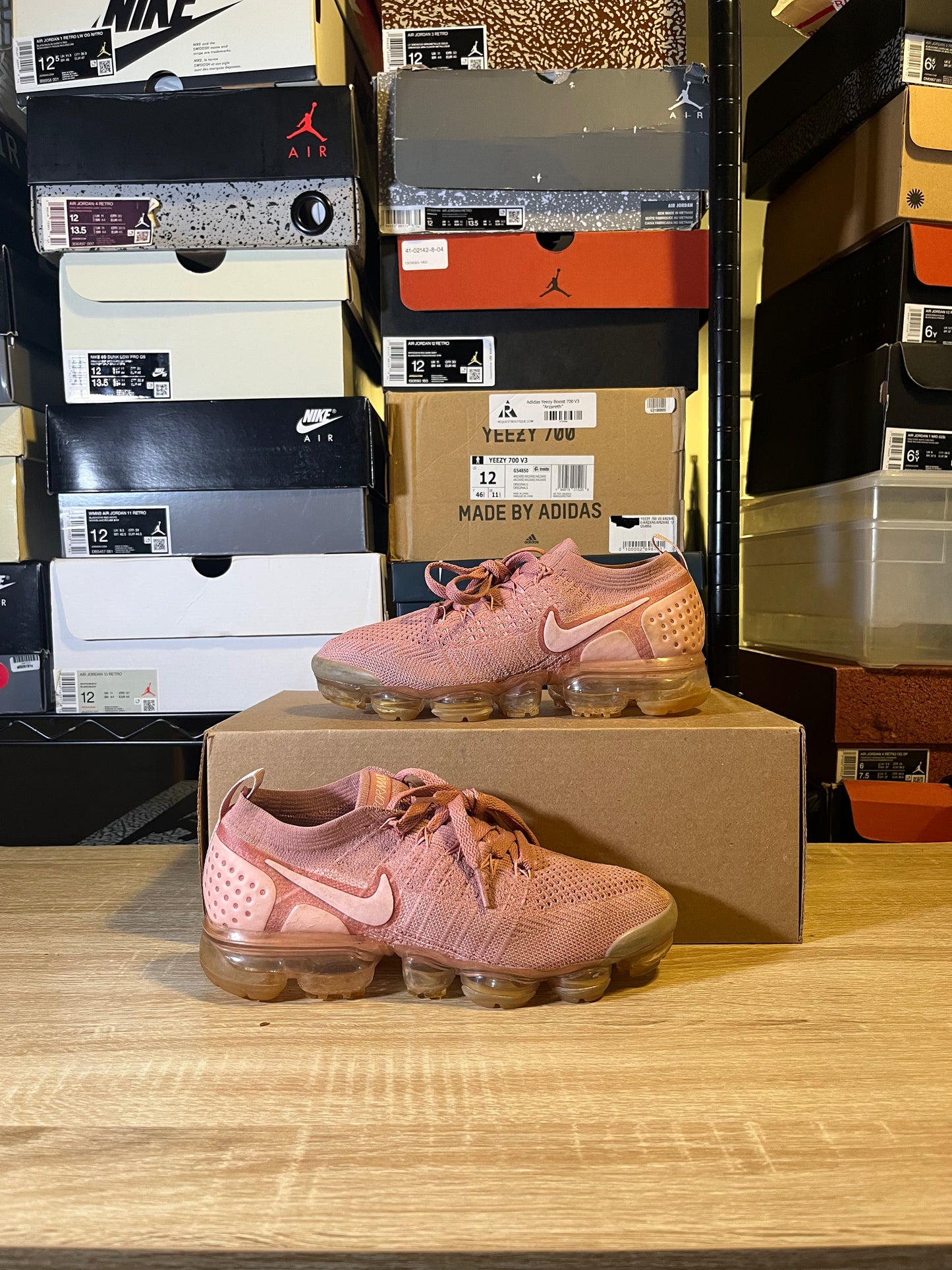 Size 6.5 M - Air VaporMax Flyknit 2 Rust Pink