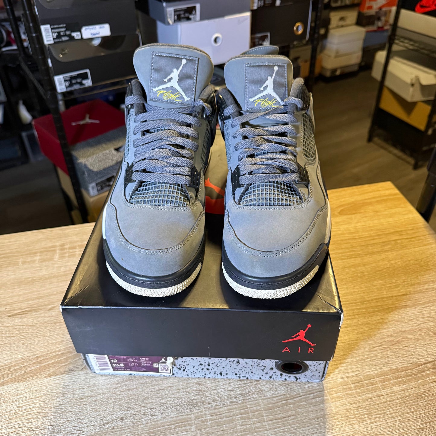 Size 12 - AJ 4 Cool Grey