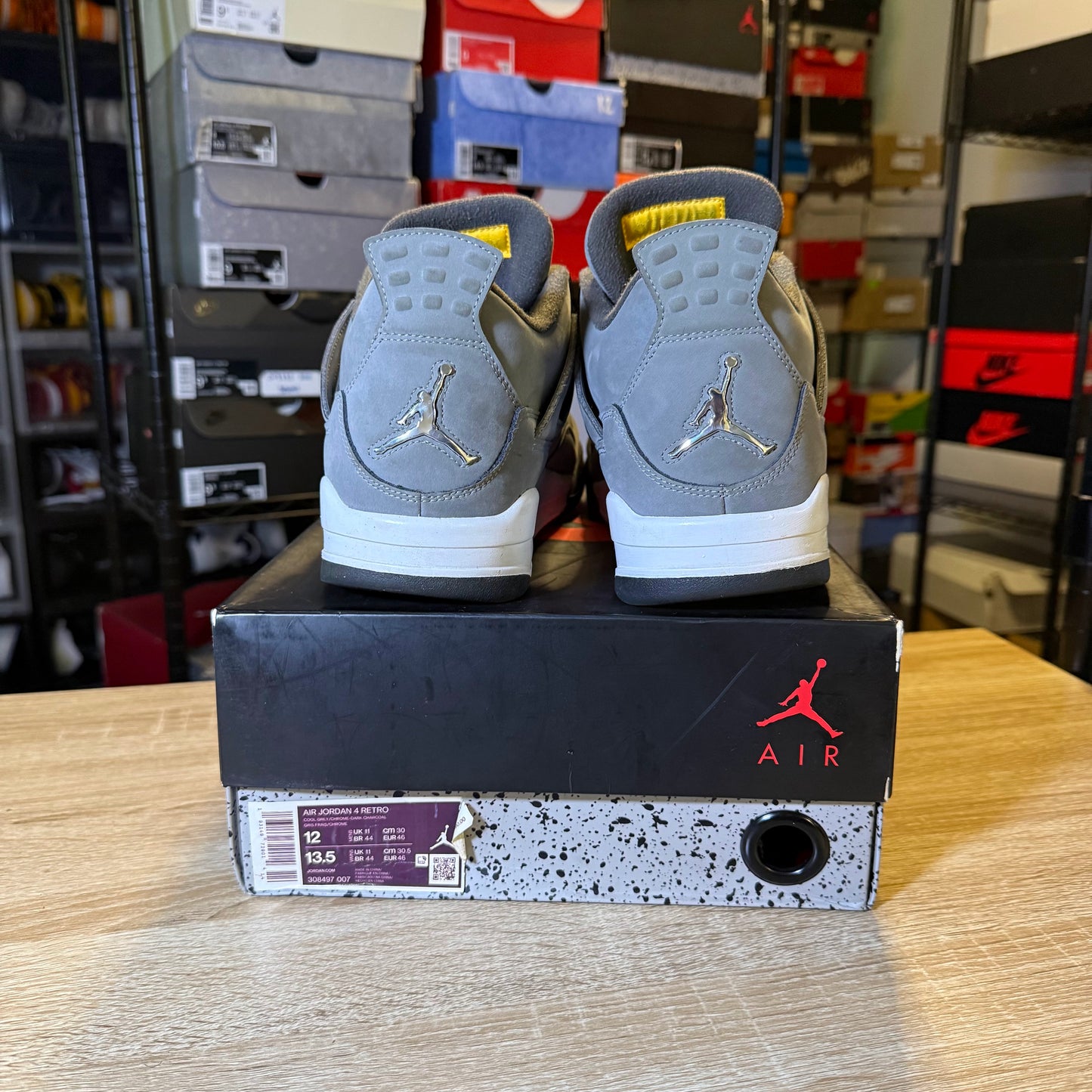 Size 12 - AJ 4 Cool Grey