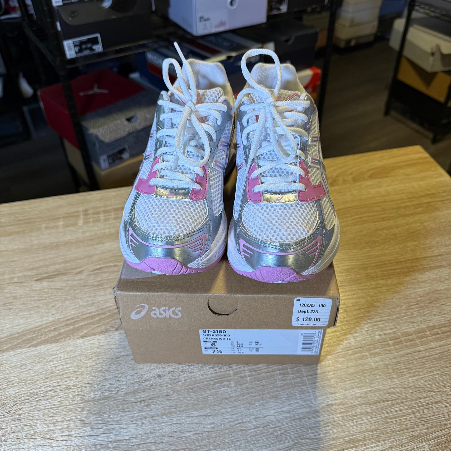 Size 6 - ASICS 1130 Cream Pink