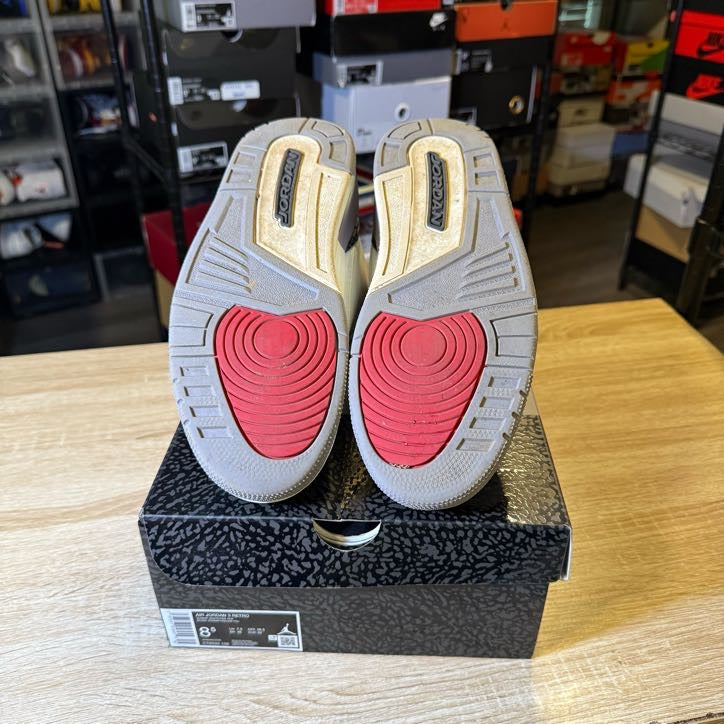 Size 8.5 - AJ 3 Cement Grey