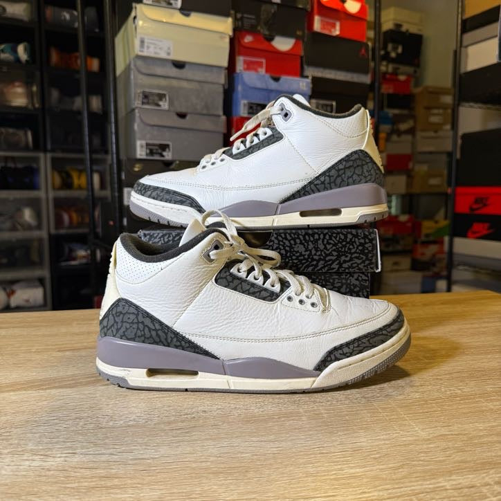 Size 8.5 - AJ 3 Cement Grey