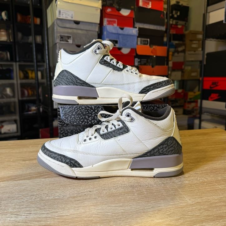 Size 8.5 - AJ 3 Cement Grey
