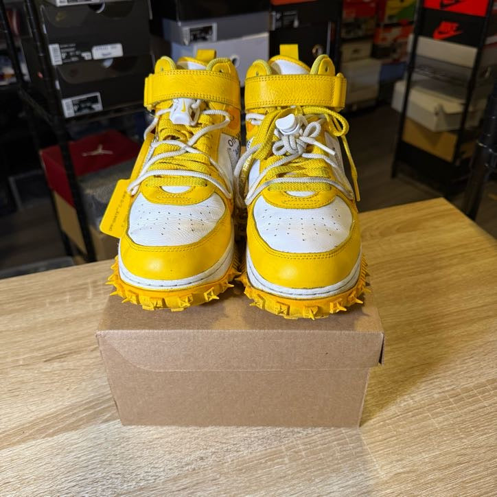 Size 8.5 - Off-White x Air Force 1 SP Leather Mid Varsity Maize