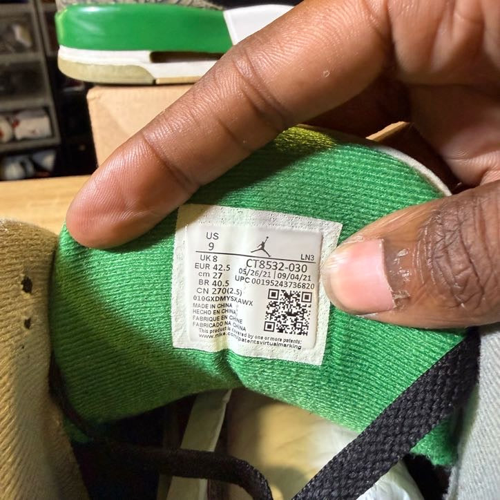 Size 9 - AJ 3 Pine Green