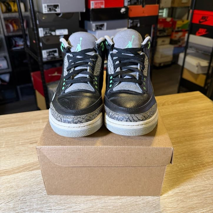 Size 9 - AJ 3 Green Glow