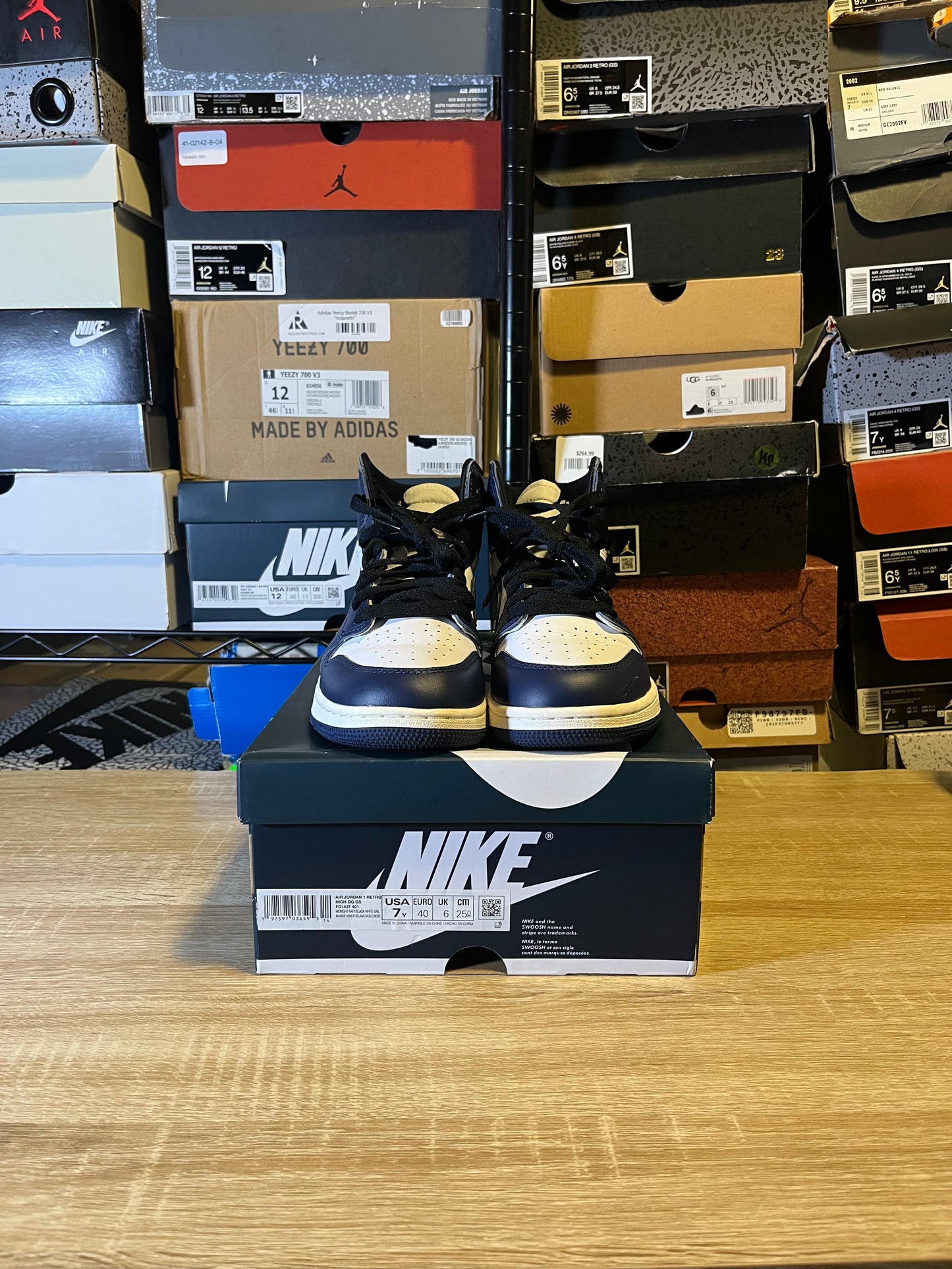 Size 7Y - AJ 1 Midnight