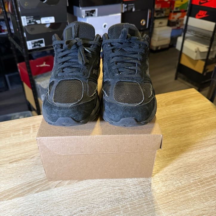 Size 12 - New Balance 990 Black Suede