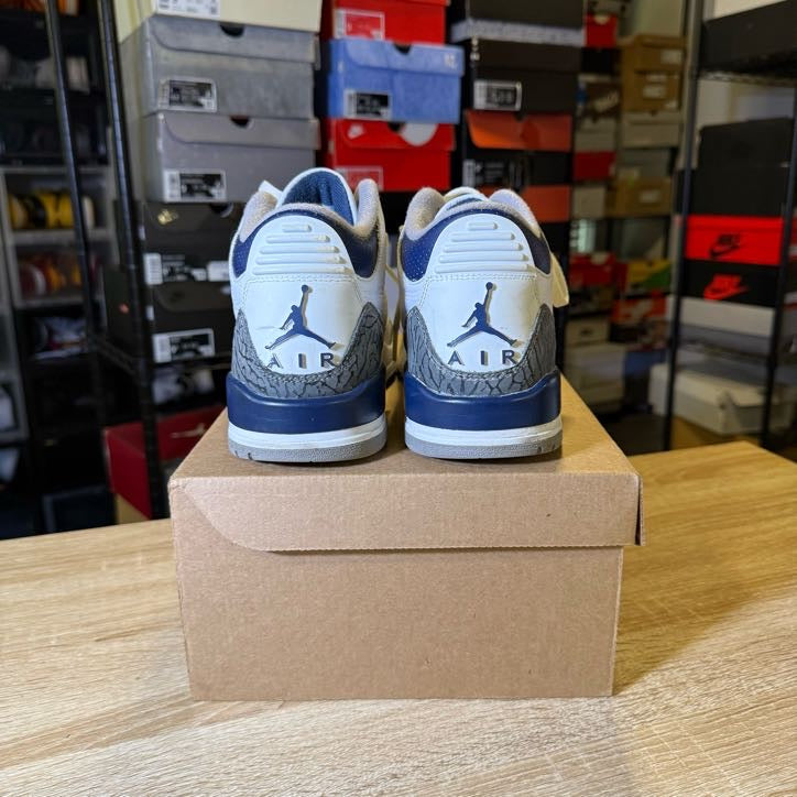 Size 8 - AJ 3 Midnight Navy