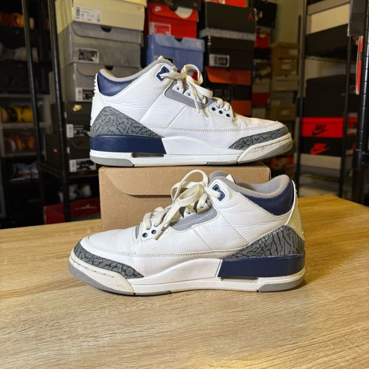 Size 8 - AJ 3 Midnight Navy